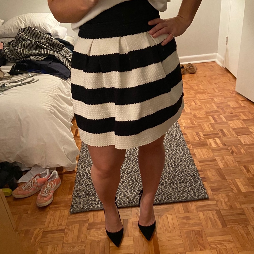Striped Puff Skirt - Anthropologie